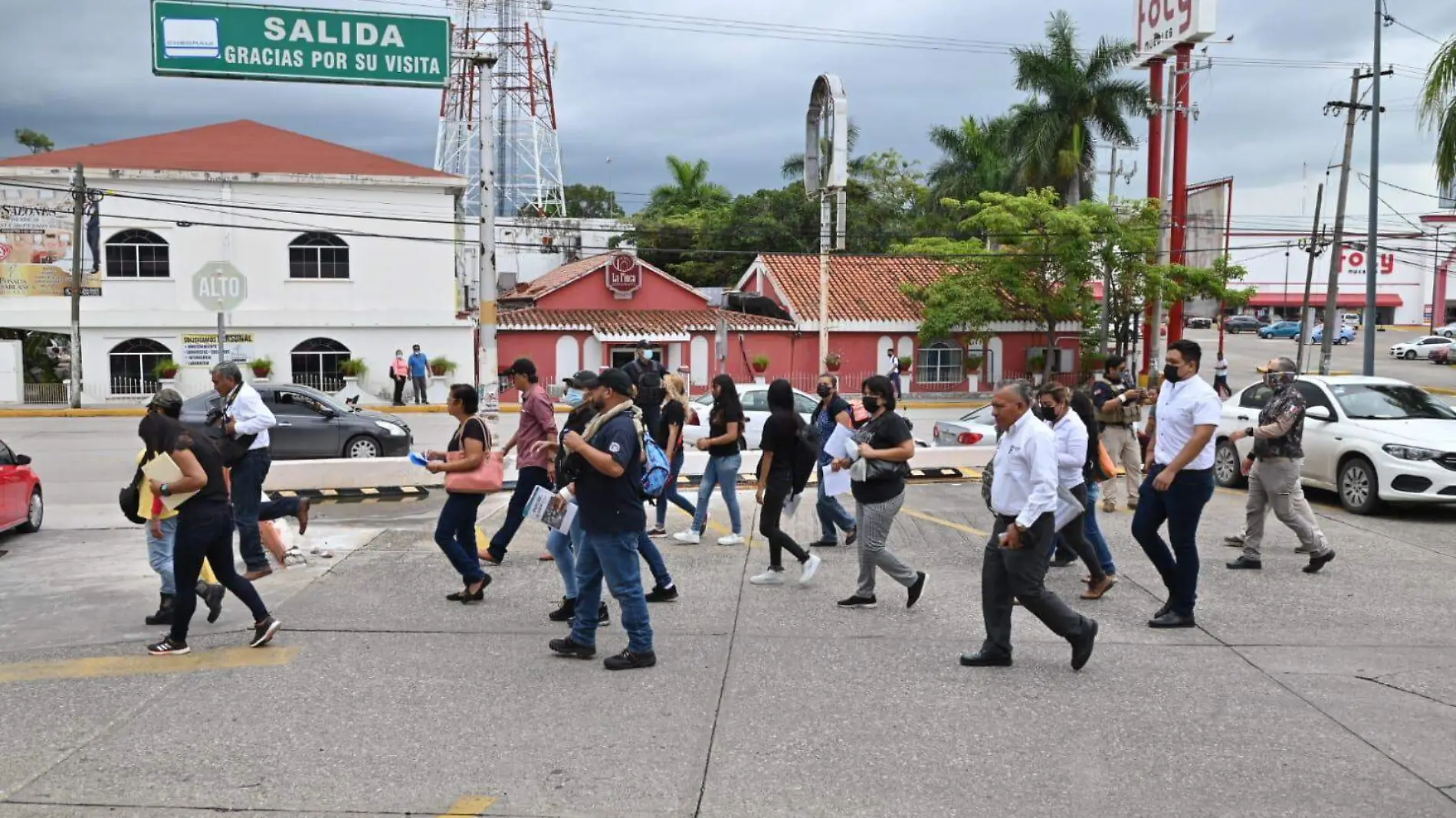 Familiares de personas desaparecidas llevaron el recorrido por varias plazas de Ciudad Madero y Altamira